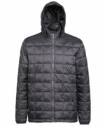 Box quilt hooded jacket - Image 4