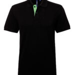 Men's classic fit contrast polo