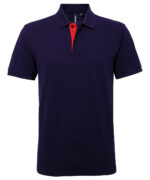 Men's classic fit contrast polo - Image 6
