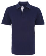 Men's classic fit contrast polo - Image 7