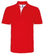 Men's classic fit contrast polo - Image 9