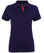 Women's contrast polo - Image 4