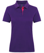 Women's contrast polo - Image 6