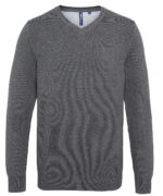 Men's cotton blend v-neck sweater - Image 2