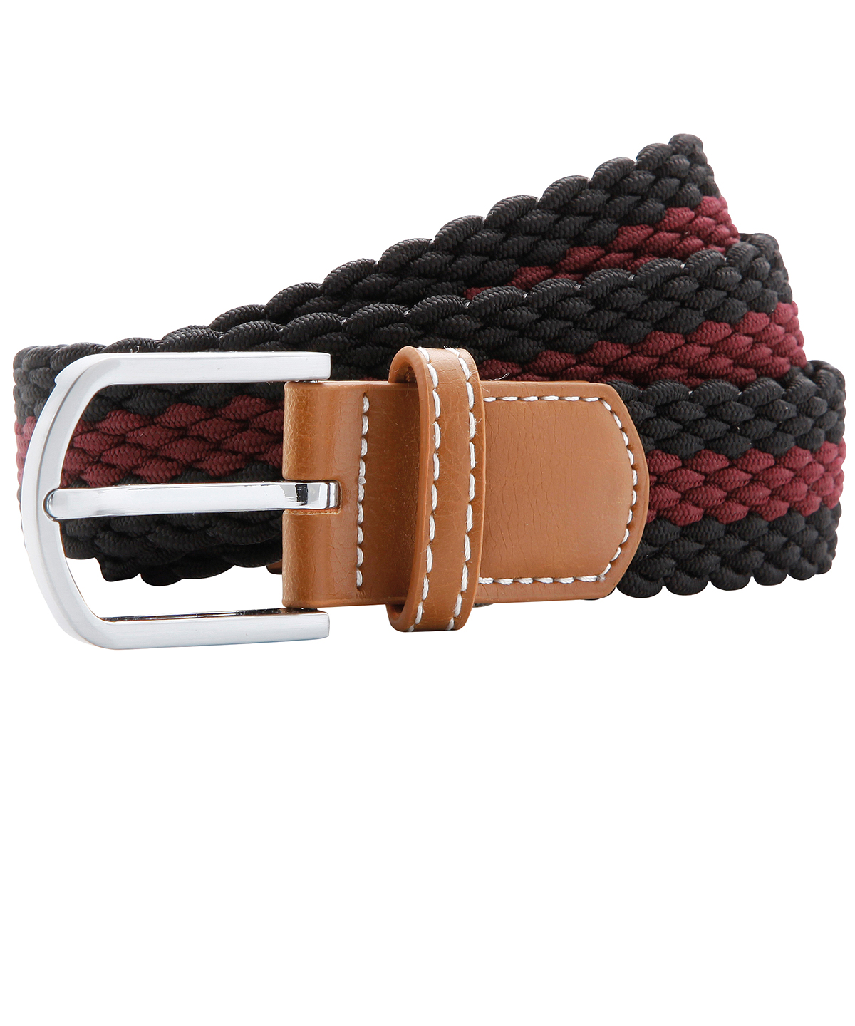 5c5c3e3deb9f5b1c75cdf56eaf3dafaf Two-colour stripe braid stretch belt - Image 1