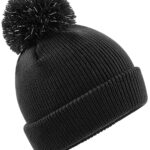 Junior reflective bobble beanie
