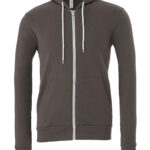 Unisex polycotton fleece full-zip hoodie