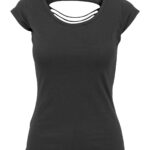 Women's back cut tee
