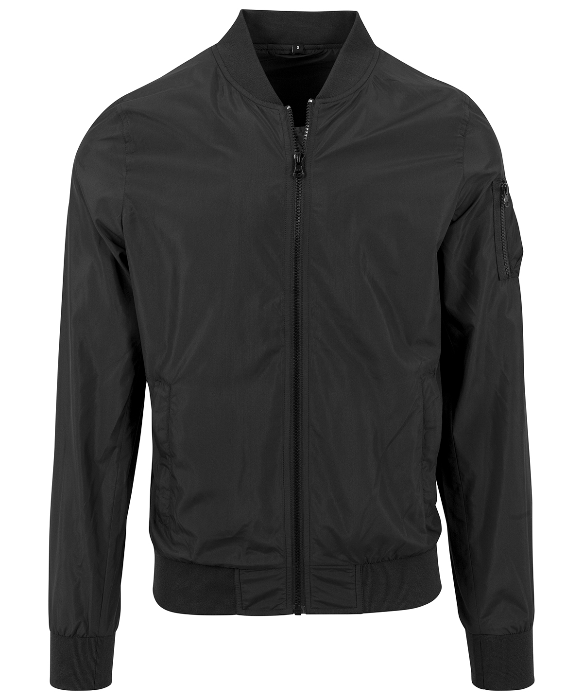 BY045_P1-black.psd Light Bomber jacket - Image 1