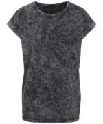 Women's acid washed extended shoulder tee - Image 2