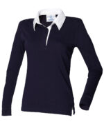 Women's long sleeve plain rugby shirt - Image 2