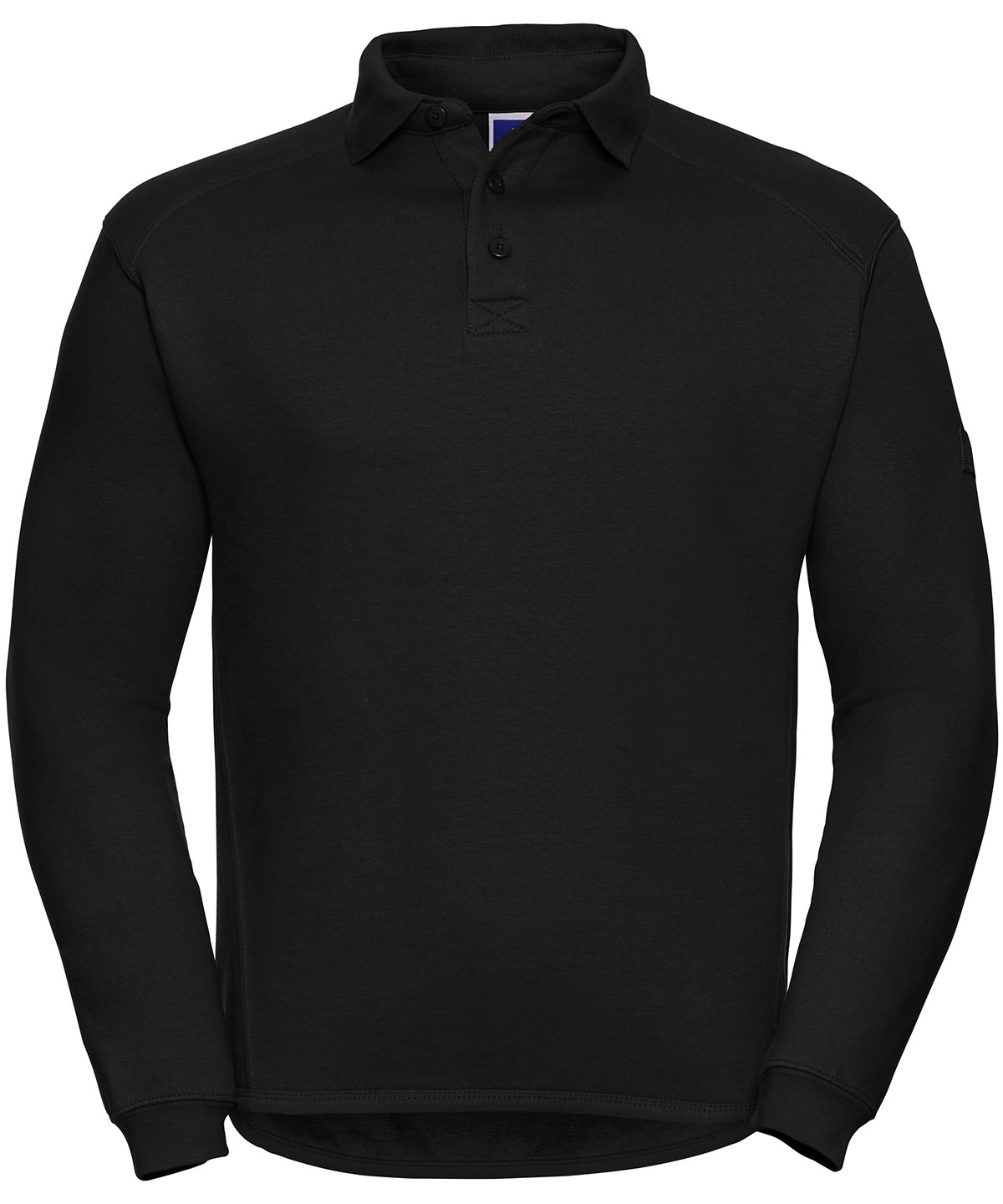 R_012M_black_front.jpg Heavy-duty collar sweatshirt - Image 1