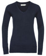 Women's v-neck knitted sweater - Image 3