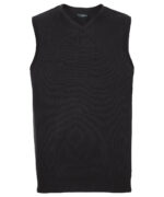 V-neck sleeveless knitted sweater