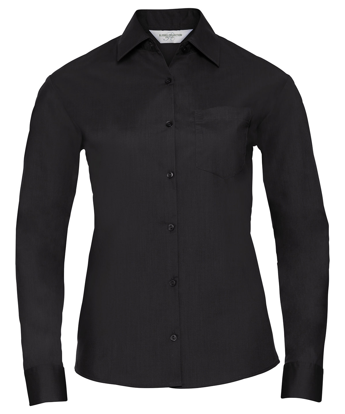 5c5c3e3deb9f5b1c75ce3b3cb9dbabdf Women's long sleeve polycotton easycare poplin shirt - Image 1