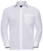 Long sleeve polycotton easycare poplin shirt - Image 5