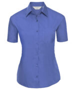 Women's short sleeve polycotton easycare poplin shirt - Image 2