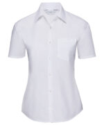 Women's short sleeve polycotton easycare poplin shirt - Image 4