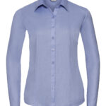 Women's long sleeve herringbone shirt