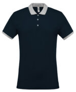 Two-tone piqué polo shirt - Image 2