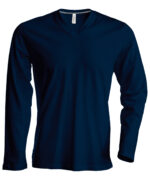 Men's long-sleeved V-neck T-shirt - Image 3