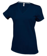 Ladies' short-sleeved V-neck T-shirt - Image 3