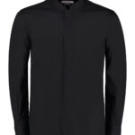 Mandarin collar shirt long-sleeved (tailored fit)