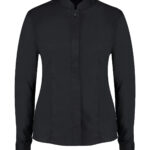 Women's mandarin collar shirt long-sleeved (tailored fit)