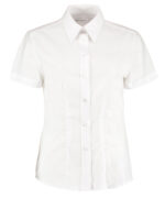 Women's workplace Oxford blouse short-sleeved (tailored fit) - Image 4