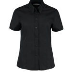 Women's corporate Oxford blouse short-sleeved (tailored fit)