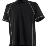 Kids piped performance polo