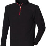 ¼ zip long sleeve fleece piped
