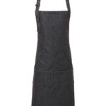 Jeans stitch bib apron