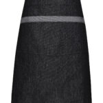 Domain contrast denim waist apron