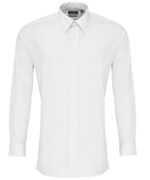 Poplin fitted long sleeve shirt - Image 2