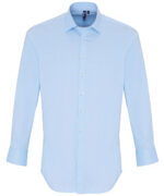 Stretch fit cotton poplin long sleeve shirt - Image 2