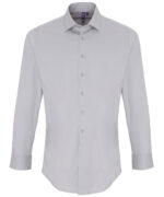 Stretch fit cotton poplin long sleeve shirt - Image 3
