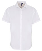 Stretch fit cotton poplin short sleeve shirt - Image 4