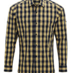 Mulligan check cotton long sleeve shirt
