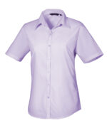 Women's short sleeve poplin blouse - Image 12