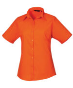 Women's short sleeve poplin blouse - Image 17