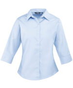 Women's ¾ sleeve poplin blouse - Image 2