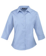 Women's ¾ sleeve poplin blouse - Image 3
