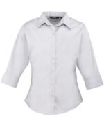 Women's ¾ sleeve poplin blouse - Image 5