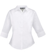 Women's ¾ sleeve poplin blouse - Image 6