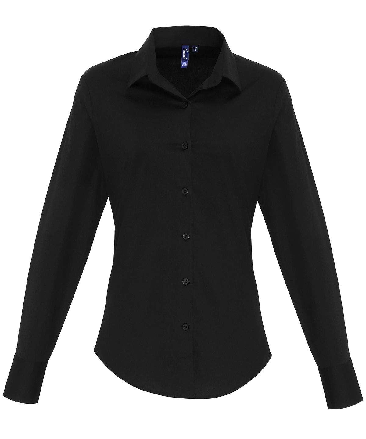 5c5c3e3deb9f5b1c75ce641f4ccd1992 Women's stretch fit cotton poplin long sleeve blouse - Image 1
