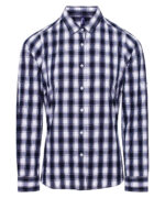 Women's Mulligan check cotton long sleeve shirt - Image 4