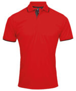 Contrast Coolchecker® polo - Image 10