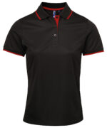 Women's contrast Coolchecker® polo - Image 4