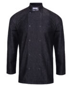 Denim chef's jacket